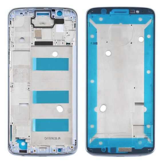 Cornice per cornice LCD alloggiamento anteriore per Motorola Moto G6 Plus (blu)