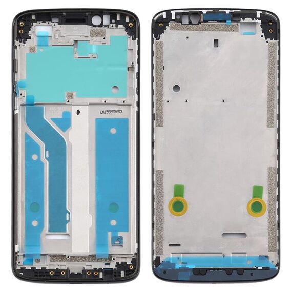 Piastra cornice cornice LCD alloggiamento anteriore per Motorola Moto E5 Plus (nero)