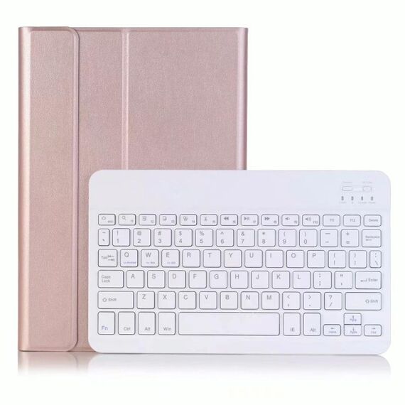 Per Huawei Matepad T8 Custodia in pelle Bluetooth Bluetooth ultra-sottile con stand & Sleep Funzione e retroilluminazione (oro rosa)