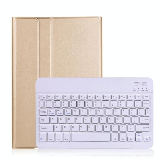 A870 per Samsung Galaxy Tab S7 T870 / T875 11 pollici Tastiera Bluetooth Bluetooth Ultrathin Horizontal flip custodia in pelle con supporto ed elastico (oro)