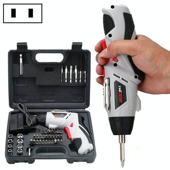 Cacciavite elettrico multifunzionale per uso domestico 4.8V Trapano elettrico Set di cacciaviti elettrici Spina americana