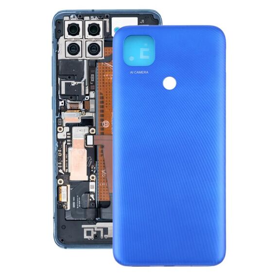 Cover posteriore batteria originale per Xiaomi Redmi 9C / Redmi 9C NFC / Redmi 9 (India) / M2006C3MG, M2006C3MNG, M2006C3MII, M2004C3MI (blu)