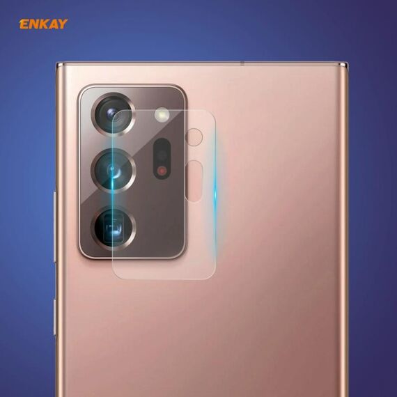 Per obiettivo della fotocamera Samsung Galaxy Note20 Ultra Cappello-Prince Enkay 0,2 millimetri 9H 2.15D rotonda bordo posteriore di vetro temperata della pellicola protettiva