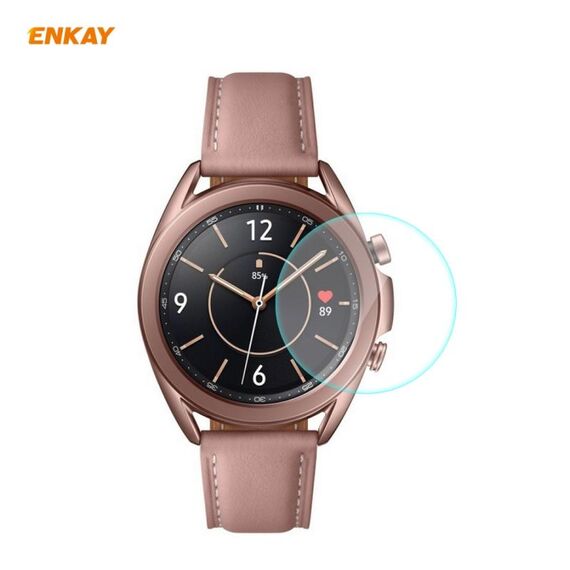 Per Samsung Galaxy Watch 3 41mm Enkay Hat-Prince 0.2mm 9h 2.15D Bordo curvo Vetro Temperato Glass Protector Gestore Pellicola