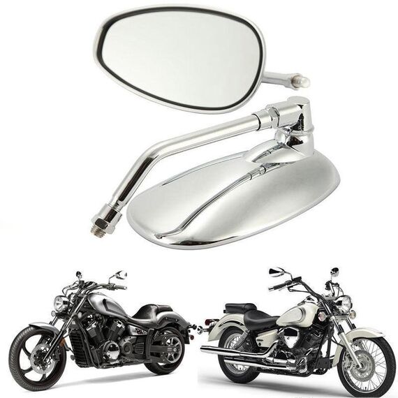 1 Paia Accessori per auto elettriche per moto Specchietto retrovisore per placcatura in ferro