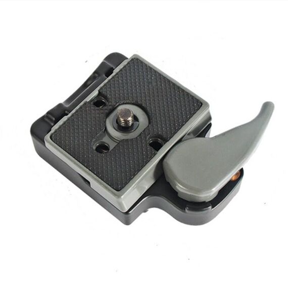 BEXIN Supporto per piastra a sgancio rapido per treppiede per Manfrotto 200PL-14 (grigio)