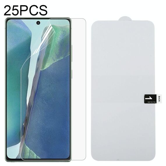 Per Samsung Galaxy Note20 25 PCS Pellicola protettiva per schermo intero a prova di esplosione in idrogel
