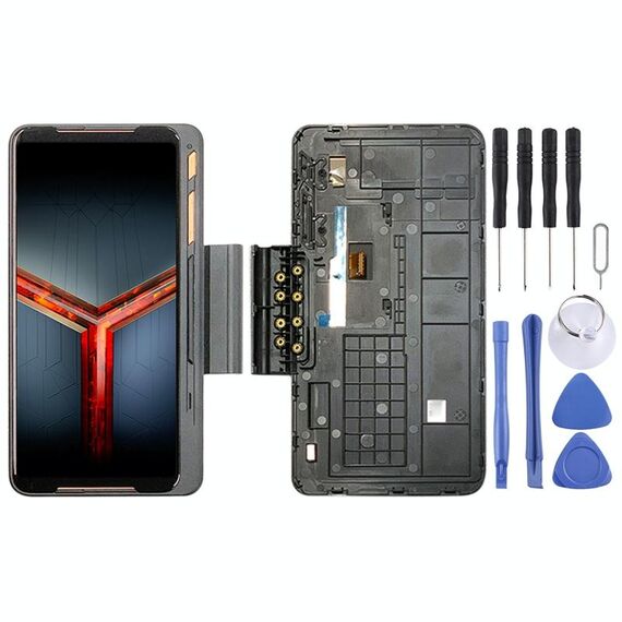 Espansione del gioco Schermo LCD originale per Asus ROG Phone II ZS660KL con digitalizzatore assemblaggio completo (nero)
