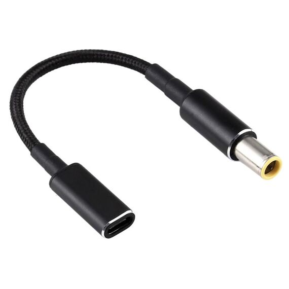 PD 100 W 18,5-20 V 7,9 x 0,9 mm a USB-C / Type-C Cavo a treccia in nylon con adattatore