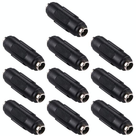Connettore adattatore da femmina a femmina da 10 pezzi 5,5x2,1 mm