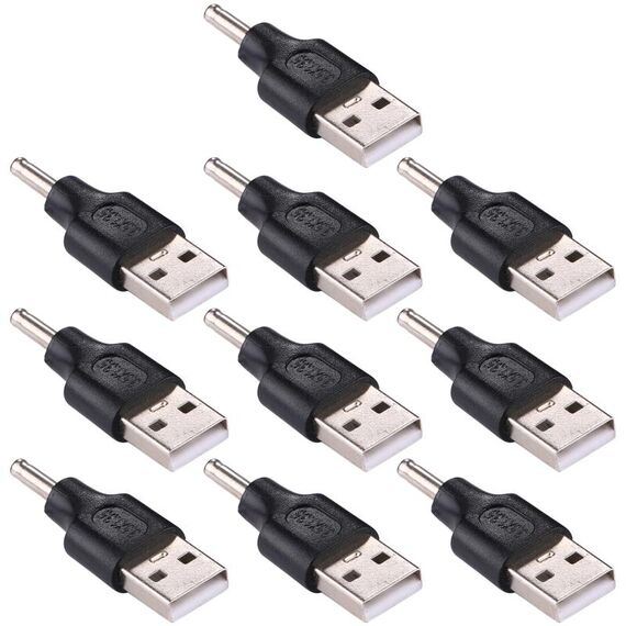 10 PCS 3.5x1.35mm maschio a connettore adattatore USB maschio