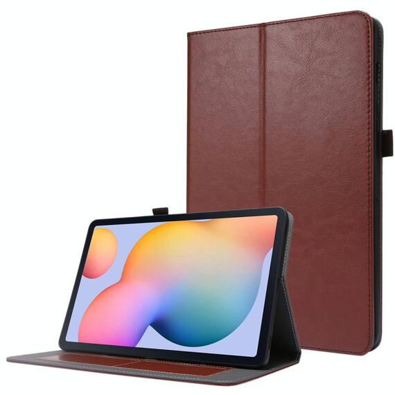 Per Samsung Galaxy Tab S8 / Galaxy Tab S7 T870 2-Pieghevole Business Business Horizontal flip custodia in pelle PU con slot e supporto per carte (caffè)