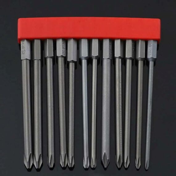 12 pz / set punta per cacciavite con cacciavite elettrico magnetico in acciaio legato S2, specifica: 13