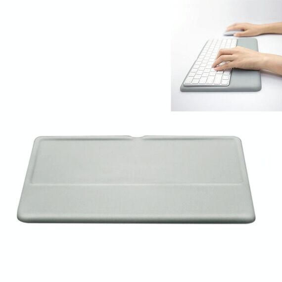 Tastiera wireless Supporto Memory Foam Puscinetto da polso in silicone Base per Apple Magic Keyboard 2, Dimensioni: S (Grigio)