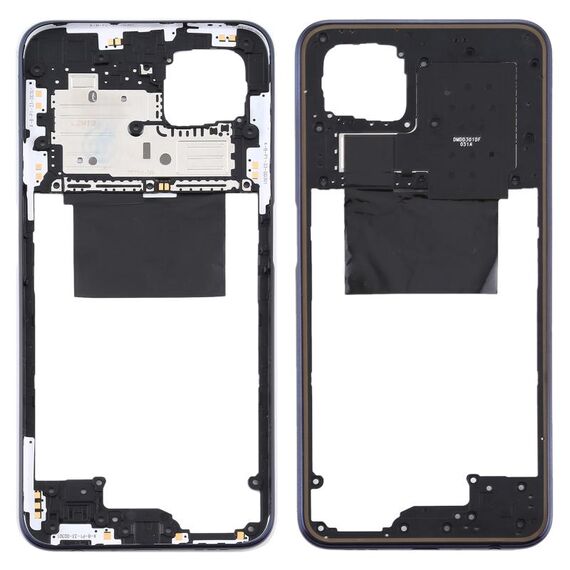 Per OPPO A92s/Reno4 Z 5G PDKM00 Piastra cornice cornice centrale (nera)