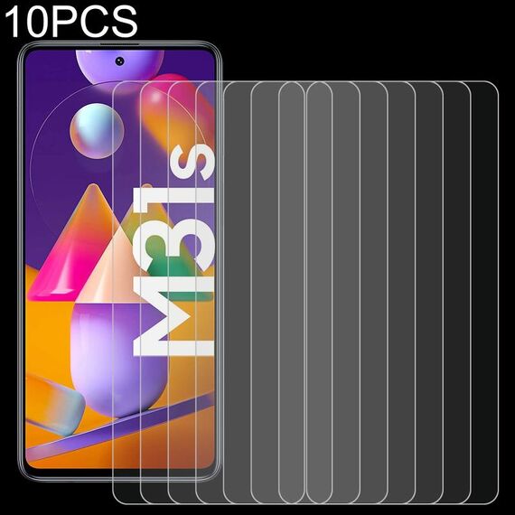 Per Samsung Galaxy M31s 10 PCS 0.26mm 9H 2.5D Pellicola in vetro temperato