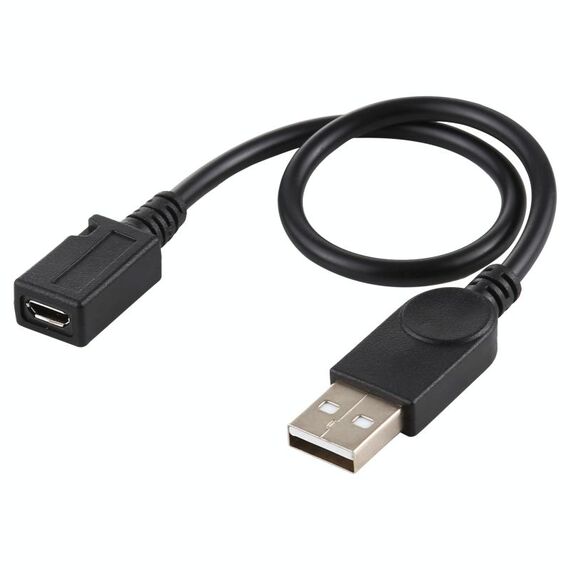 Cavo convertitore da USB maschio a micro USB femmina, lunghezza cavo: circa 22 cm