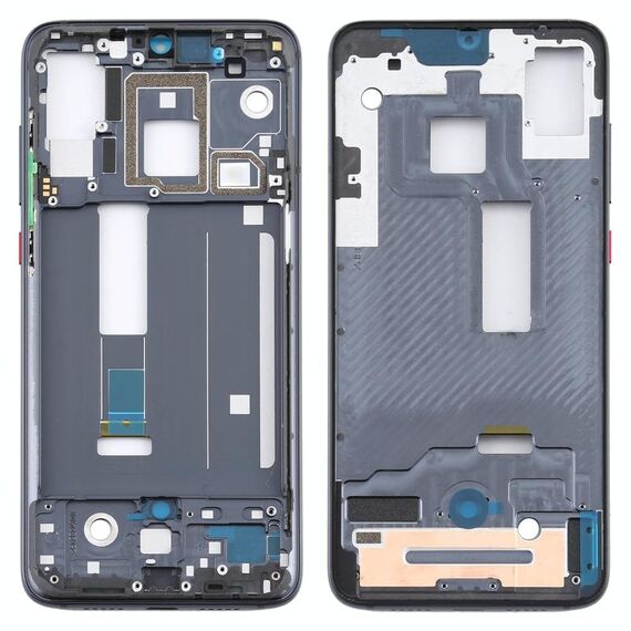 Piastra cornice cornice LCD alloggiamento anteriore per Xiaomi Mi 9 Pro 5G (nero)