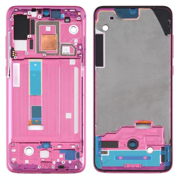 Piastra cornice cornice LCD alloggiamento anteriore per Xiaomi Mi 9 Pro 5G (rosso)