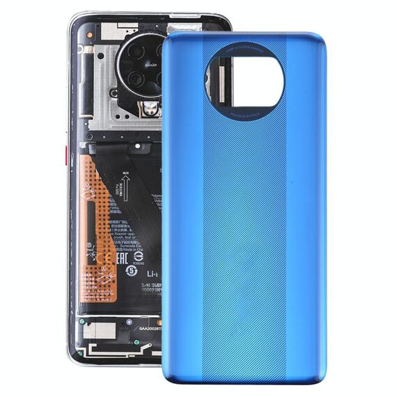 Cover posteriore batteria originale per Xiaomi Poco X3 / Poco X3 NFC M2007J20CG / M2007J20CT (blu)