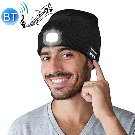 Outdoor Night Running Night Fishing Illuminazione a LED Illuminazione Bluetooth 5.0 Cappello lavorato a maglia