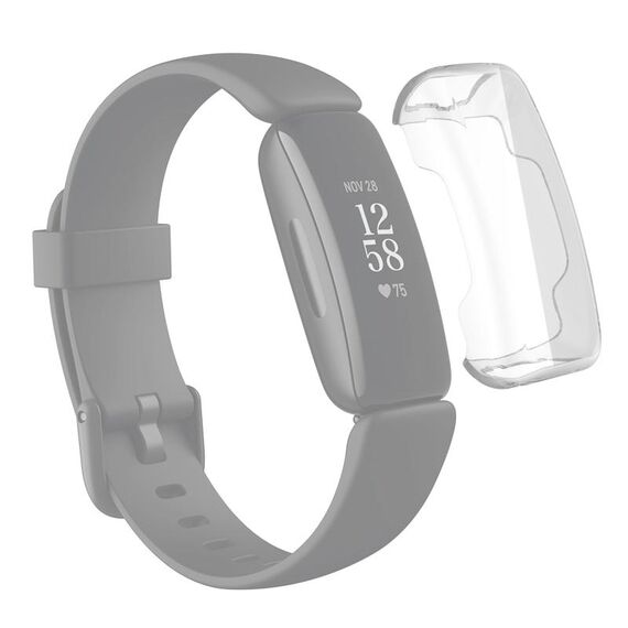Per Fitbit Inspire 2 TPU Custodia protettiva per elettrolitica (trasparente)
