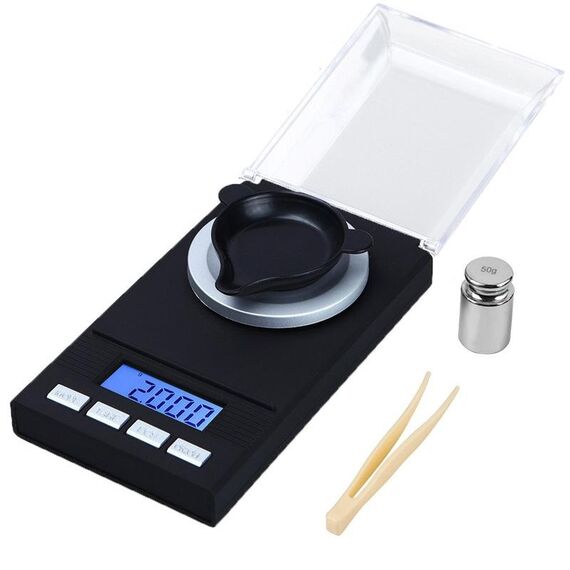 Bilancia portatile ad alta precisione da 50 g / 0,001 g Bilancia elettronica mini bilancia elettronica di precisione