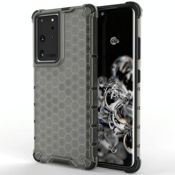 Per Samsung Galaxy S30 Custodia protettiva ultra antiurto per PC a nido d'ape + TPU (nera)