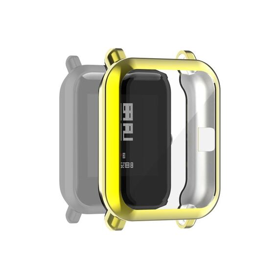 Per Amazfit Pop Custodia protettiva in TPU a copertura totale (oro)