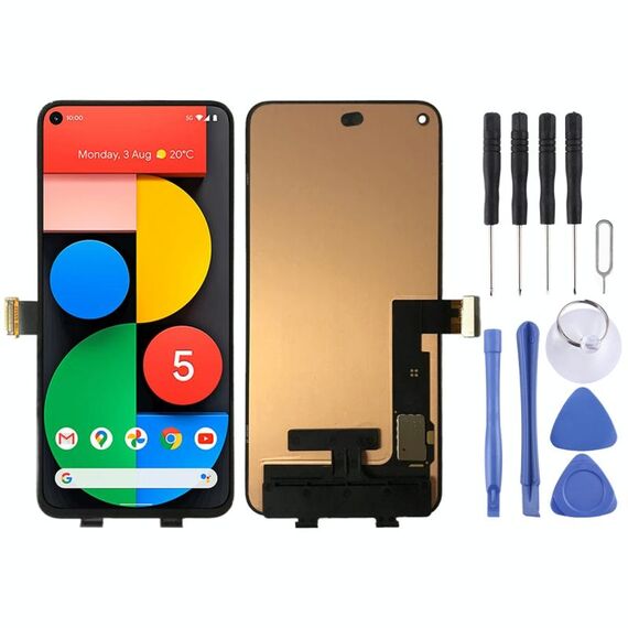 Schermo LCD OLED originale per Google Pixel 5 GD1YQ GTT9Q con assemblaggio completo di digitalizzatore