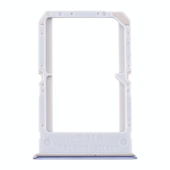 Per OPPO Reno4 SE/A93 4G/OPPO Reno4 F/Reno4 Lite/F17 Pro PEAT00 PEAM00 Vassoio SIM Card + Vassoio SIM Card (Argento)