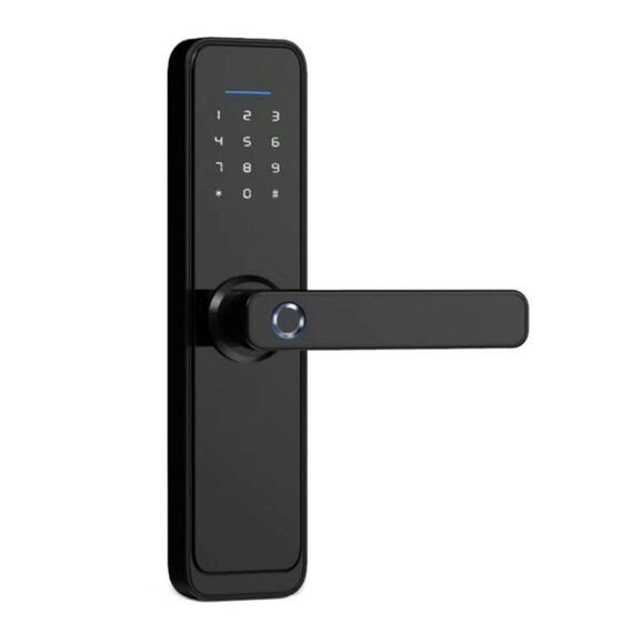 Smart Wifi Antifurto Impronta digitale Blocco password Telefono cellulare Telecomando Serratura elettronica Serratura magnetica, Specifica: SM-SL608 Semiautomatico Nero