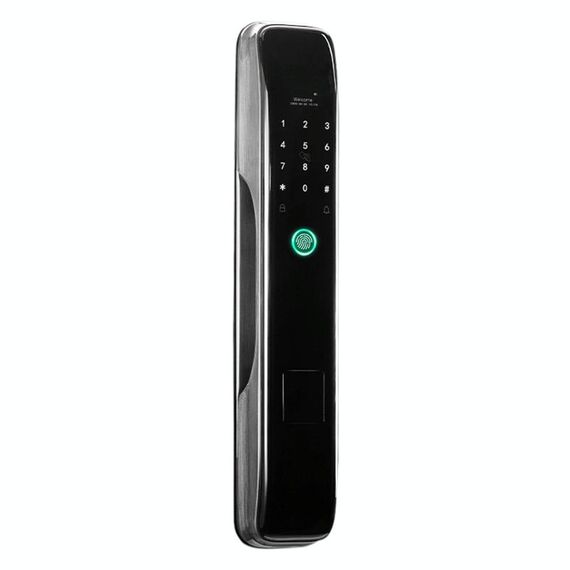 Smart Wifi Antifurto con impronta digitale Blocco con password Telecomando per cellulare Serratura elettronica Serratura con scheda magnetica, Specifica: SM-SL808 Nero automatico