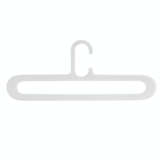 Gancio appendiabiti antiscivolo in plastica da 10 pezzi Appendiabiti semplice e flessibile (bianco)
