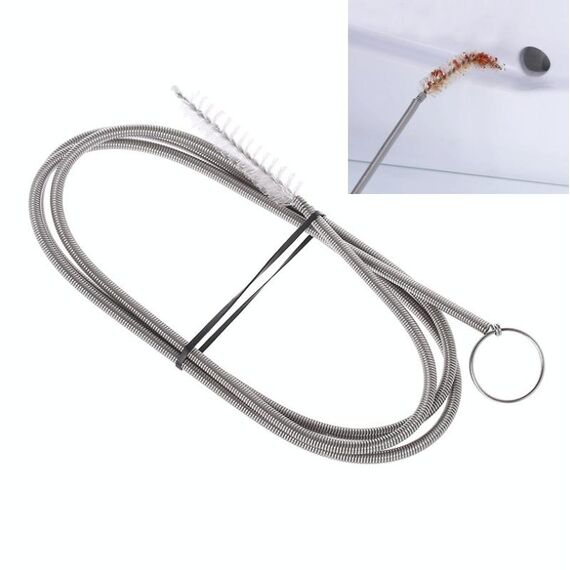 5 PCS Strumento per la pulizia intasato del tubo flessibile domestico della draga del foro di scarico del frigorifero, dimensioni: 1m