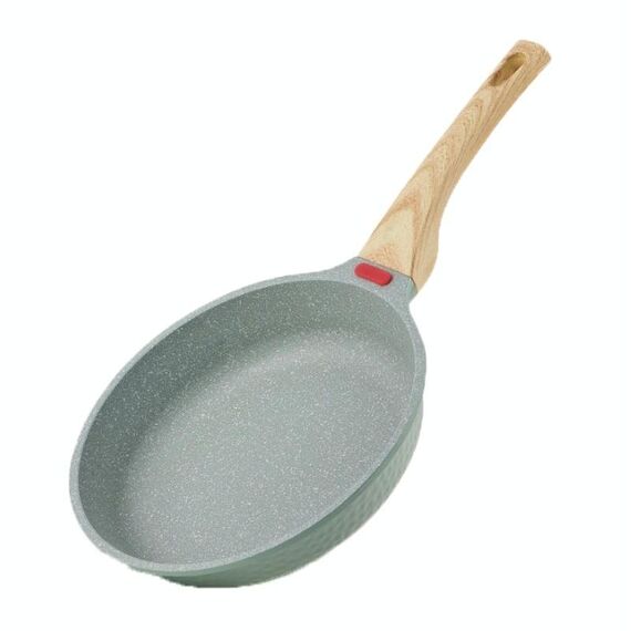 Maifan Stone Padella antiaderente con fondo piatto per bistecca per uso domestico per fornello a induzione, dimensioni: 28 cm (senza coperchio)