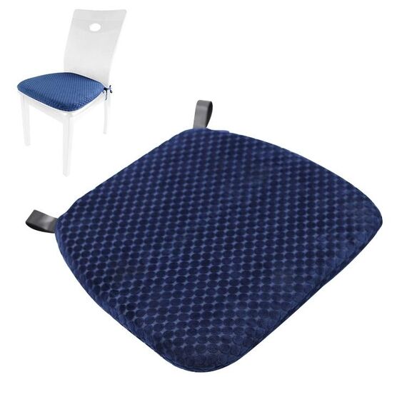 Memory Foam Addensare Sgabello Sgabello Cuscino Divano Window Sill Bay Window Seat Cushion, Colore: Dot Paste (Blu Navy)