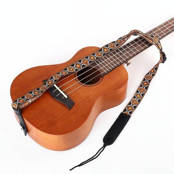 Accessori per strumenti musicali a treccia per chitarra con cinturino ukulele da 2 pezzi