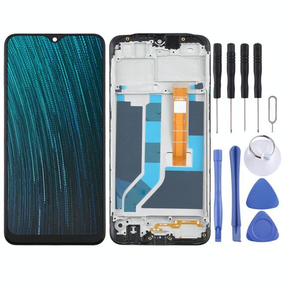 Schermo LCD TFT per OPPO A5S CPH1909 CPH1920 CPH1912 Digitizer Assemblaggio completo con cornice