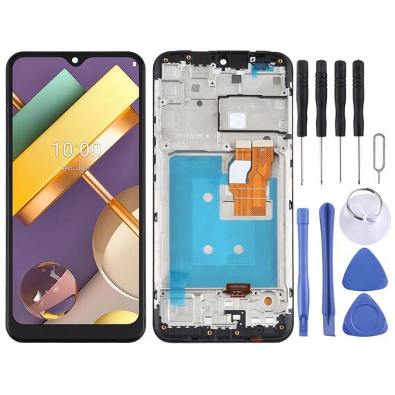 Schermo LCD TFT per LG K22 LMK200Z, LMK200E, LMK200B, LM-K200 con digitalizzatore assemblaggio completo (nero)