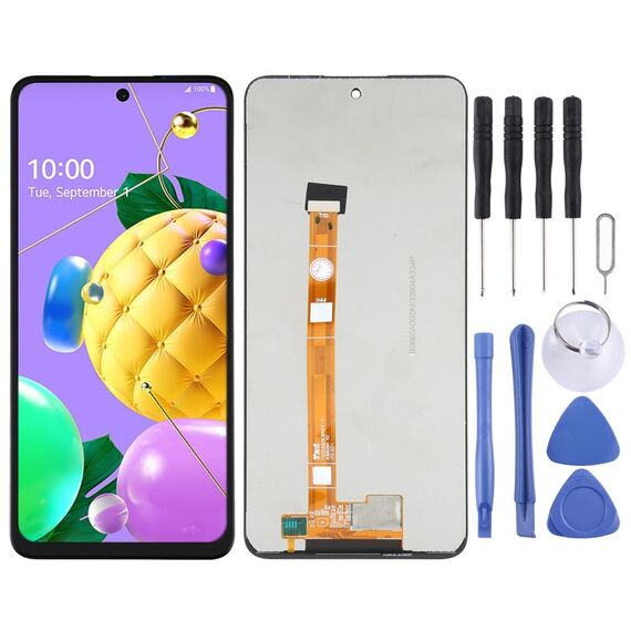 Assemblaggio completo schermo LCD e digitalizzatore per LG K52 / Q52 / K62 (Brasile) LMK520, LM-K520, LMK520E, LM-K520E, LMK520Y, LM-K520Y, LMK520H, LM-K520H