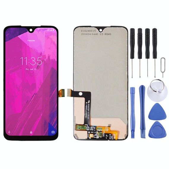 Schermo LCD OEM per T-Mobile Revvlry Plus xt1965-t con digitalizzatore assemblaggio completo (nero)