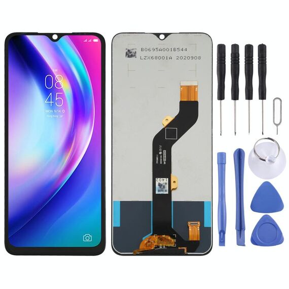 Schermo LCD TFT per Tecno Pouvoir 4 / Pouvoir 4 Pro LC7,LC8 con assemblaggio completo di digitalizzatore