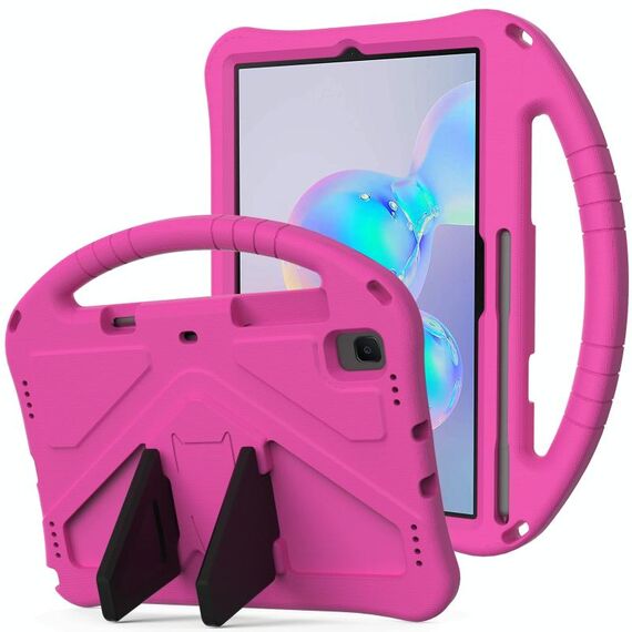 Custodia protettiva anti caduta per Galaxy Tab S6 T860 / T865 EVA con supporto (rosa rossa)