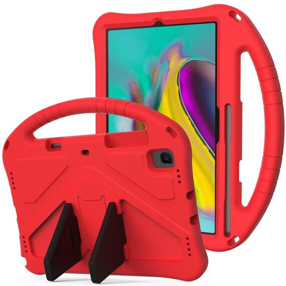 Custodia protettiva anti caduta per Galaxy Tab S5e T720 / T725 EVA con supporto (rosso)