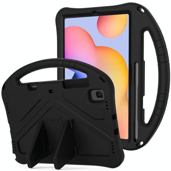 Per Galaxy Tab S6 Lite P610 / P615 Guscio protettivo anti caduta piatto EVA con supporto (nero)