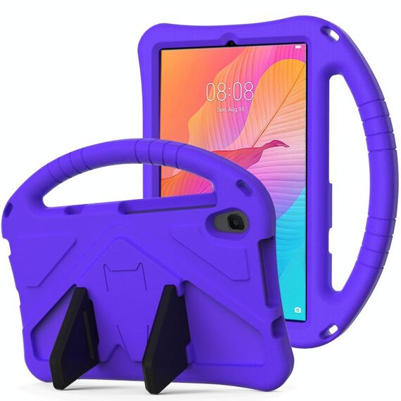 Per Huawei MatePad T8 EVA Custodia protettiva anti caduta piatta con supporto (viola)