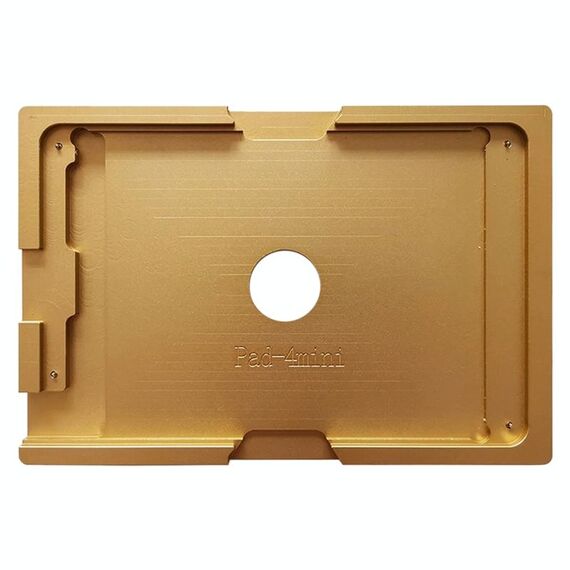 Premere lo stampo di posizionamento dello schermo per iPad Mini 4