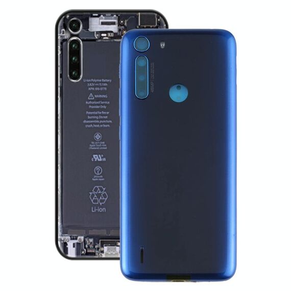 Coperchio posteriore della batteria per Motorola One Fusion / XT2073-2 (blu)