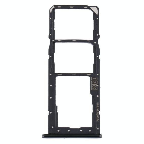 Vassoio scheda SIM + vassoio scheda SIM + vassoio scheda micro SD per Motorola One (P30 Play) XT1941 (nero)